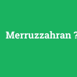 Merruzzahran foto galeri