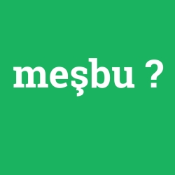 meşbu