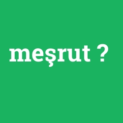 meşrut