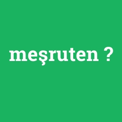 meşruten