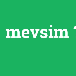 mevsim