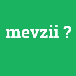 mevzii