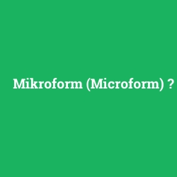 Mikroform (Microform) foto galeri