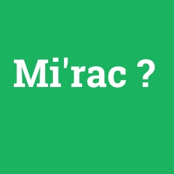 Mi'rac