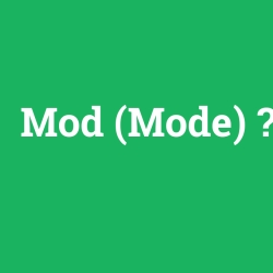 Mod (Mode) foto galeri