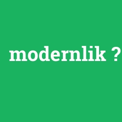 modernlik