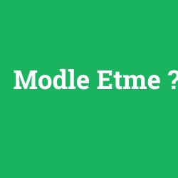 Modle Etme