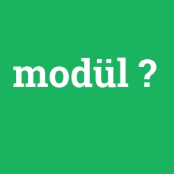 modül