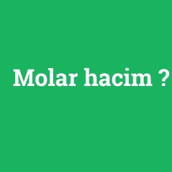Molar hacim