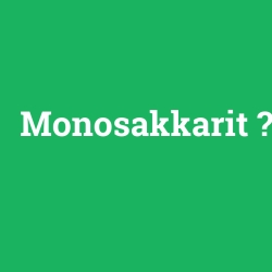 Monosakkarit