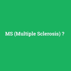 MS (Multiple Sclerosis) foto galeri