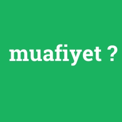 muafiyet