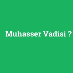 Muhasser Vadisi