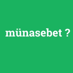 münasebet