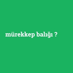 mürekkep balığı