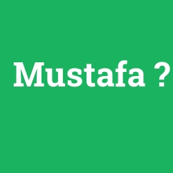 Mustafa foto galeri