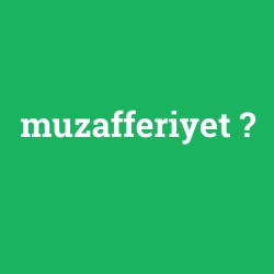 muzafferiyet