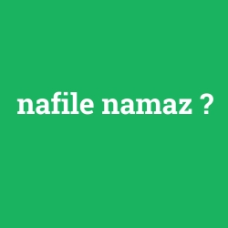 nafile namaz