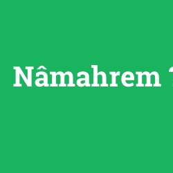 Nâmahrem