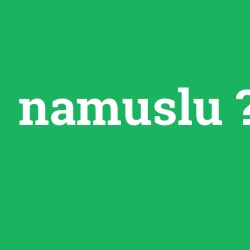 namuslu