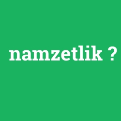 namzetlik