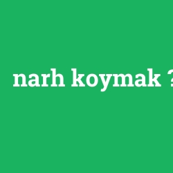 narh koymak