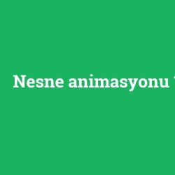 Nesne animasyonu