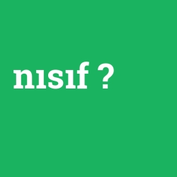 nısıf