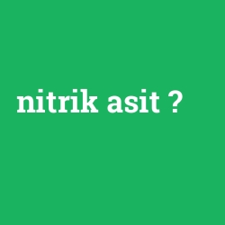 nitrik asit