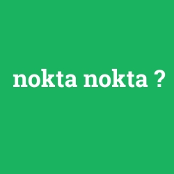 nokta nokta