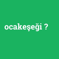 ocakeşeği