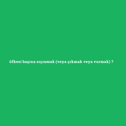 öfkesi başına sıçramak (veya çıkmak veya vurmak) foto galeri