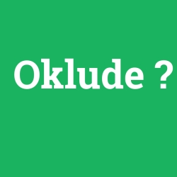 Oklude