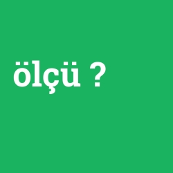 ölçü