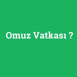 Omuz Vatkası foto galeri