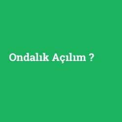 Ondalık Açılım