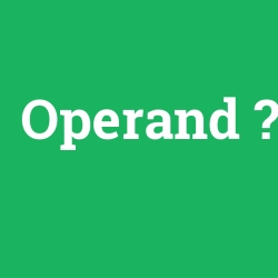 Operand