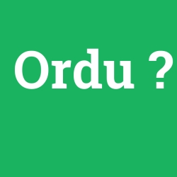 Ordu