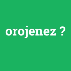 orojenez
