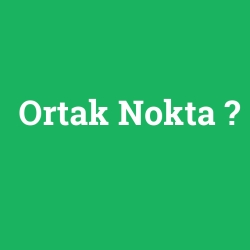 Ortak Nokta
