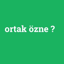 ortak özne foto galeri