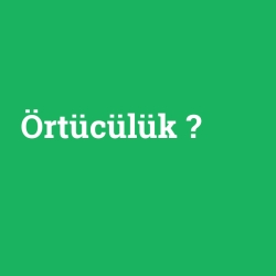 Örtücülük