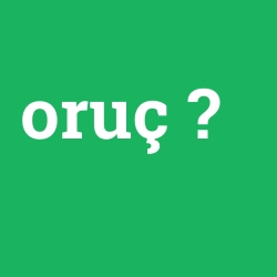 oruç