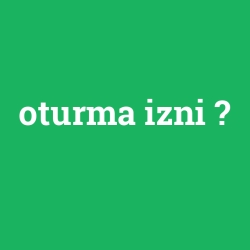 oturma izni