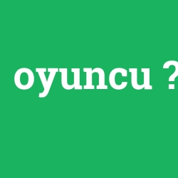 oyuncu