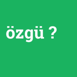özgü