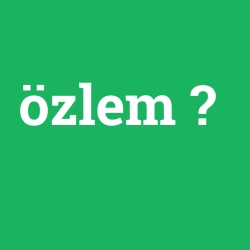 özlem