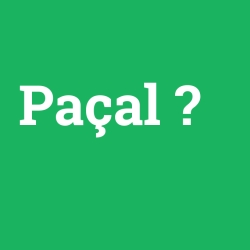 Paçal foto galeri