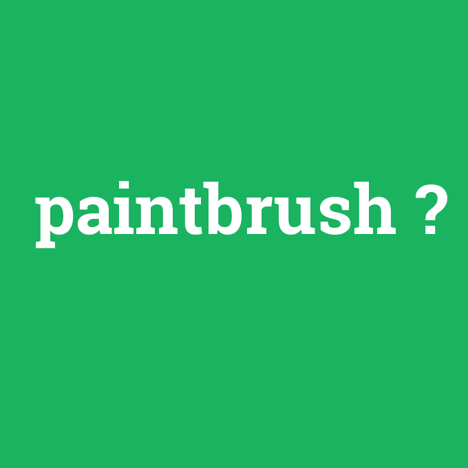 paintbrush, paintbrush nedir ,paintbrush ne demek
