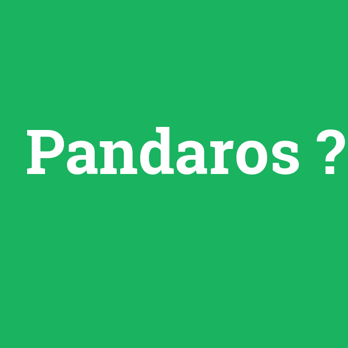 Pandaros, Pandaros nedir ,Pandaros ne demek